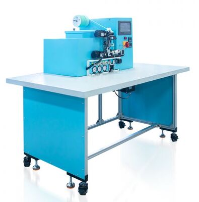 Полуавтоматическая машина для нанесения эластичных петель для ручек HX20EPL с использованием термоклея, производительность 1000-1200 шт/ч